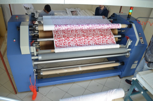 İKİNCİ EL TM 1800 / TC -405 METRAJ  KUMAŞ KAĞIT TRANSFER BASKI SUBLİMASYON KALENDER MAKİNESİ