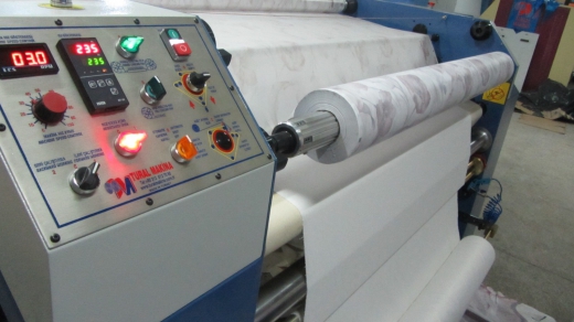 İKİNCİ EL TM 1800 / TC -405 METRAJ  KUMAŞ KAĞIT TRANSFER BASKI SUBLİMASYON KALENDER MAKİNESİ